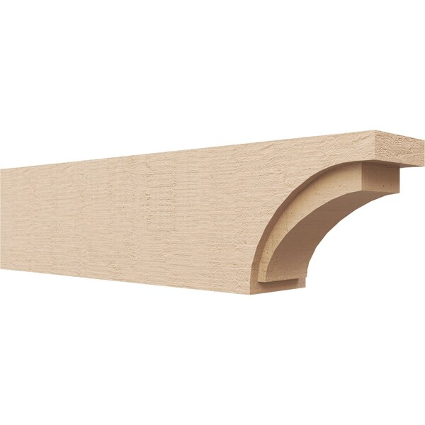 Ekena Millwork 4in. W x 6in. H x 24in. L Rivera Woodgrain TimberThane Rafter Tail, Primed Tan RFTUR04X06X24RIVRCPR - main